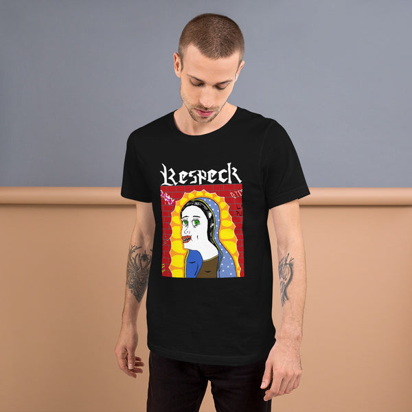 RESPECK Virgen de Guadalupe Black Short-Sleeve Unisex T-Shirt